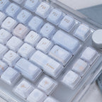 Urelab Winter Letter Dual-Layer Pudding Keycap Set