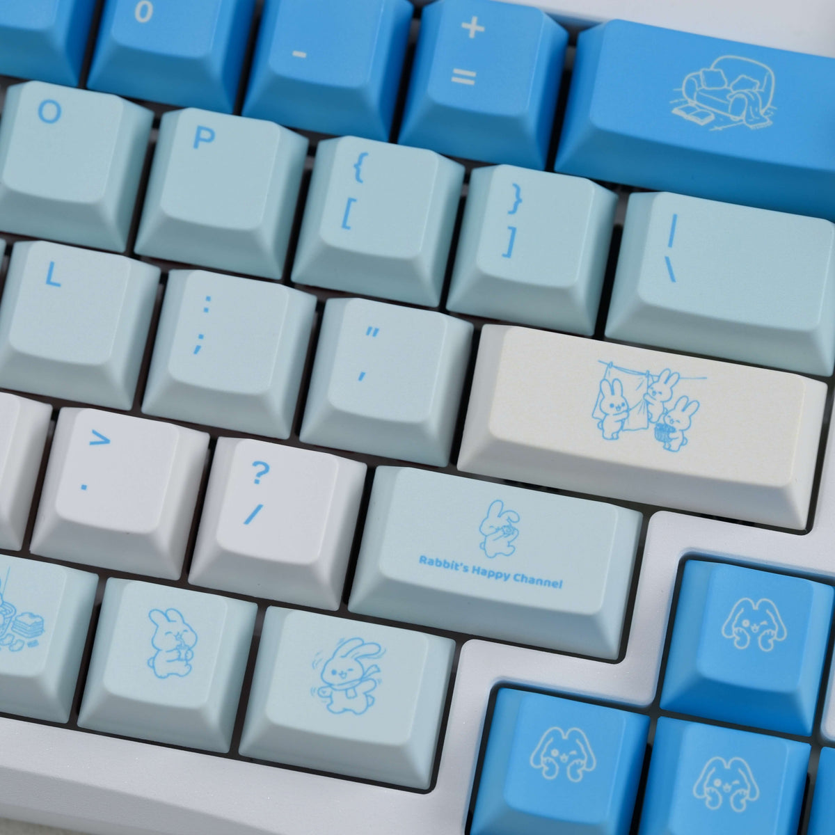 Lazy Bunny Keycap Set
