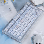 Urelab Winter Letter Dual-Layer Pudding Keycap Set