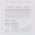 Cute Pink Rabbit Ceramic Keycap Set