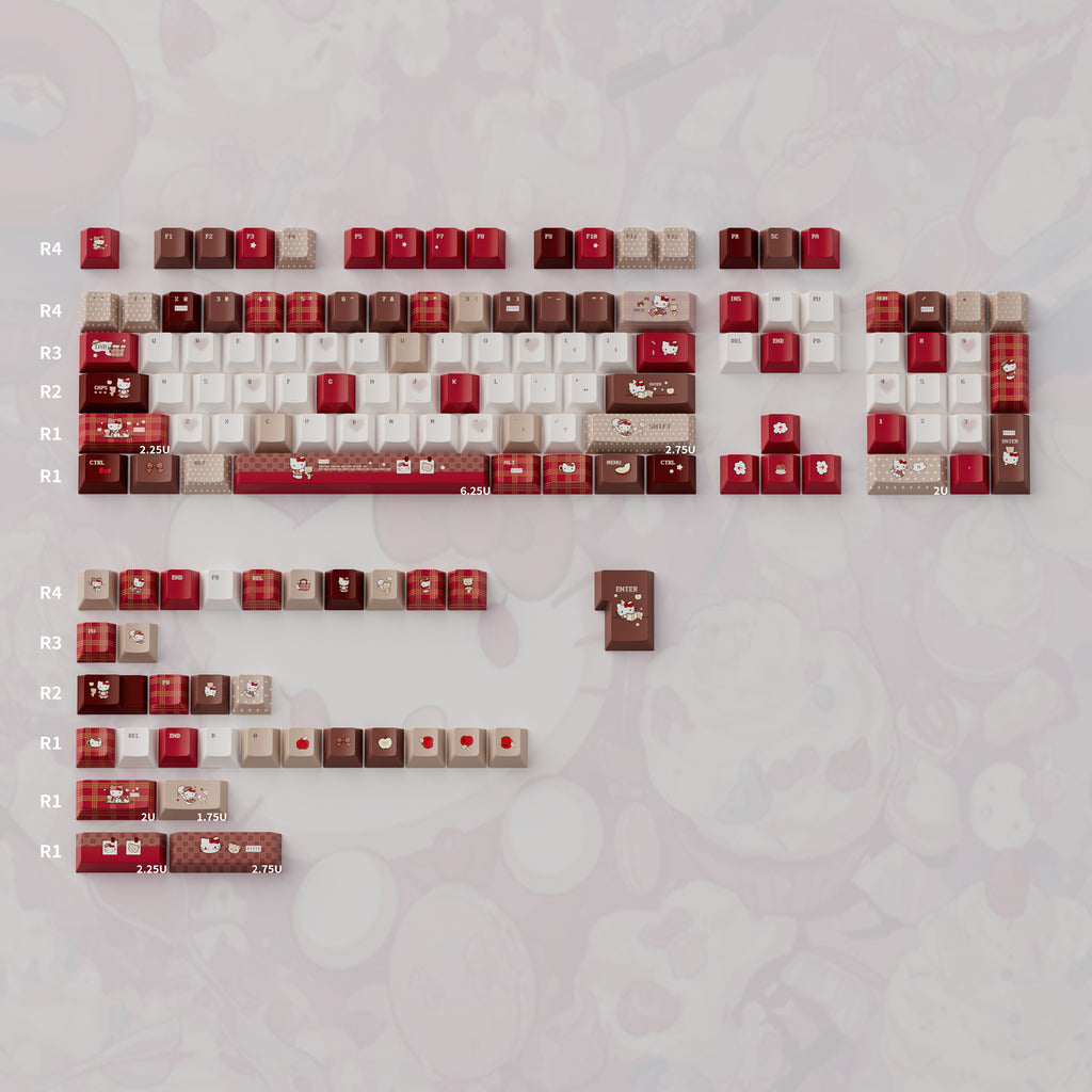 Hello Kitty Premium Custom Keycap Set | Cherry Profile PBT