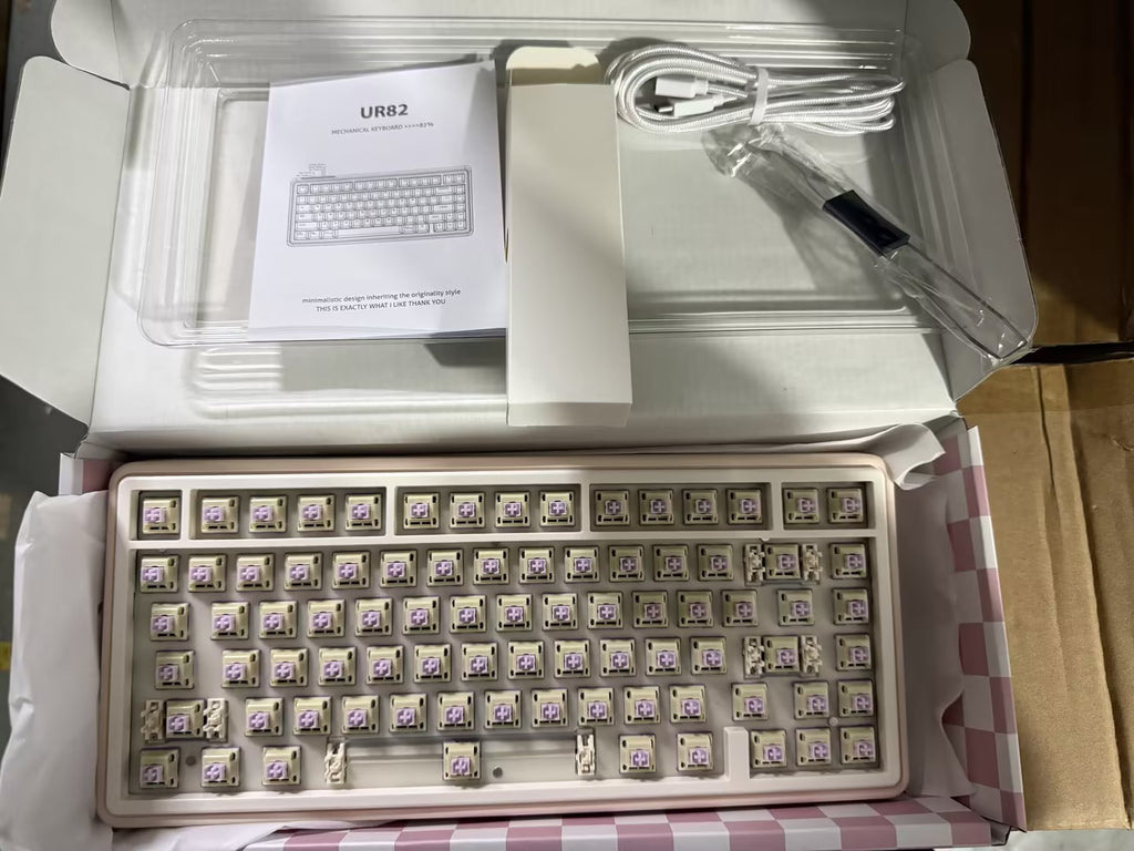UR82 Keyboard Kit | Three-Mode Hot-Swap Custom Mechanical Keyboard (No Keycaps)