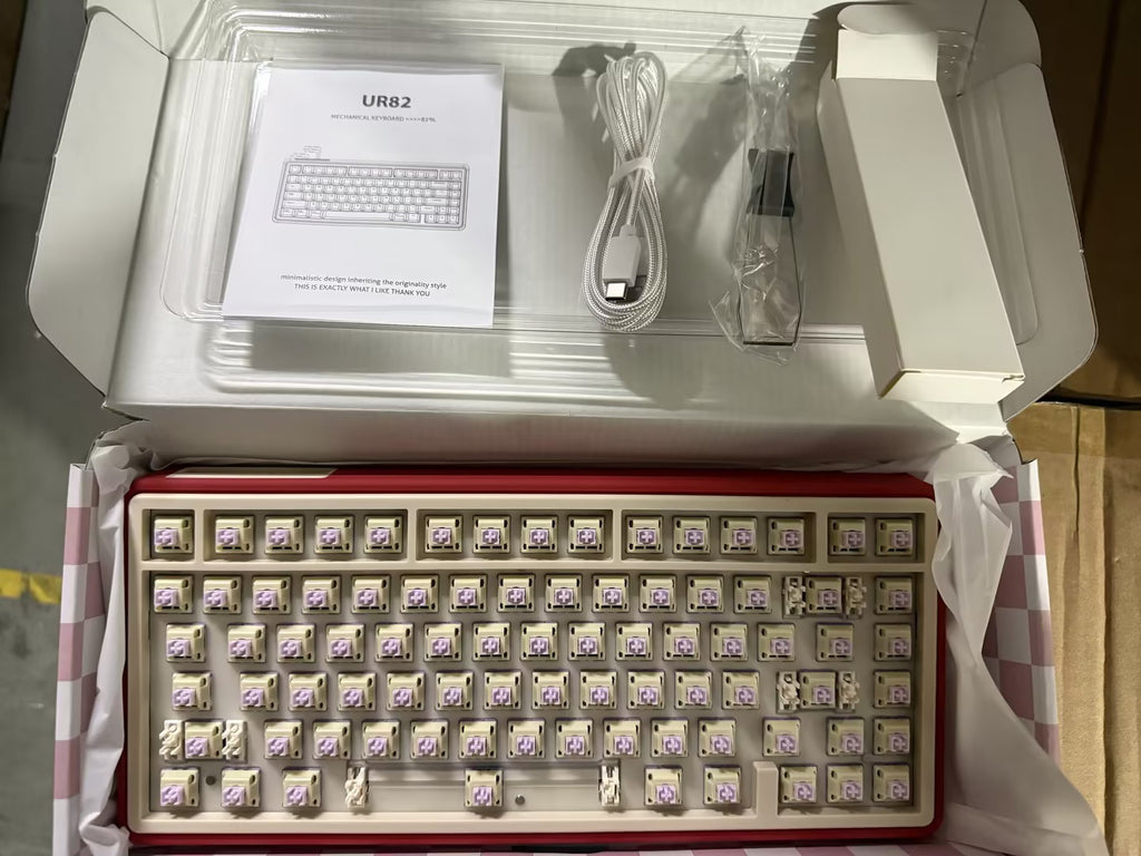 UR82 Keyboard Kit | Three-Mode Hot-Swap Custom Mechanical Keyboard (No Keycaps)